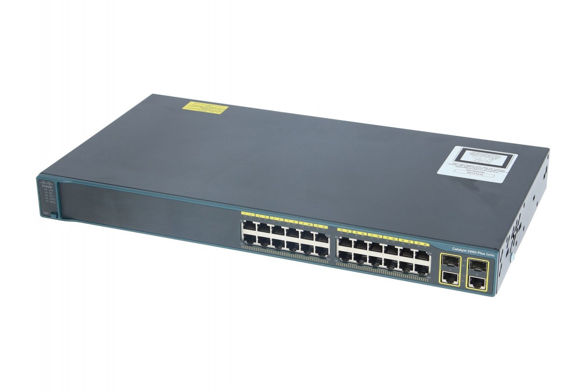 WS-C2960R+24PC-L Catalyst 2960plus 24 10/100 poe+2 t/sfp lan base, russia Cisco Santreyd  - Вид №1