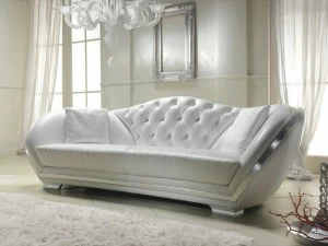 Gold Confort Кожаный диван с тафтингом Divina