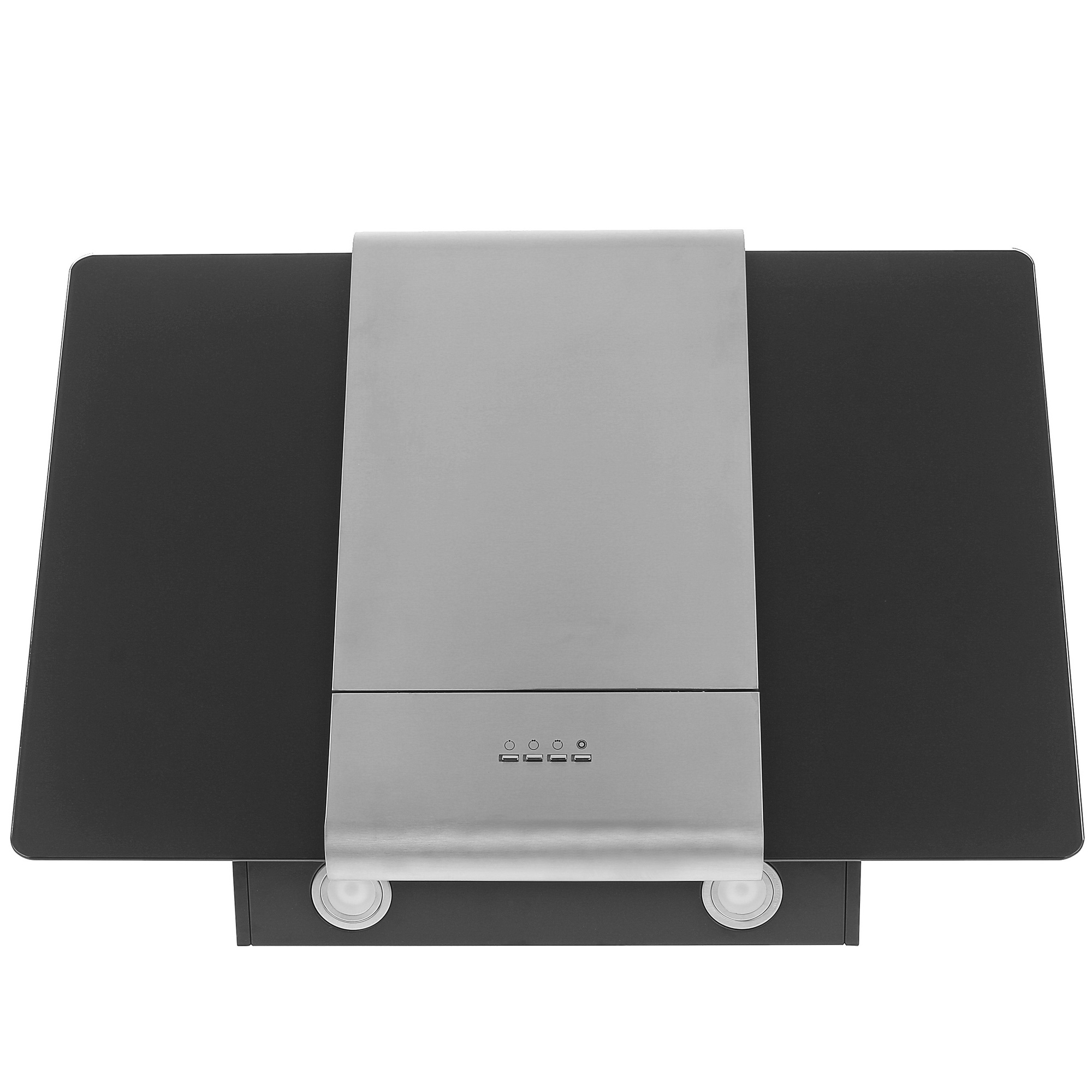 8105489 Вытяжка наклонная KRONA TALLI 900 glass 3P серебристый/черный STDN-0049249 - Вид №2