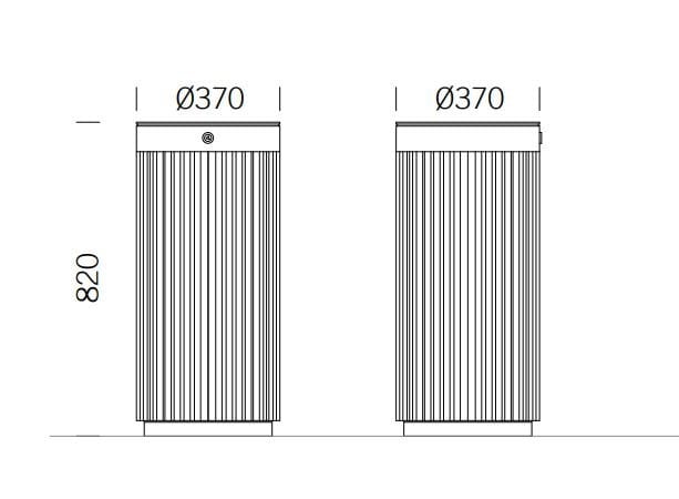Держатель для мусора из нержавеющей стали с пепельницей BENKERT BANKE мусорное ведро ARCH-00099846 - Вид №2