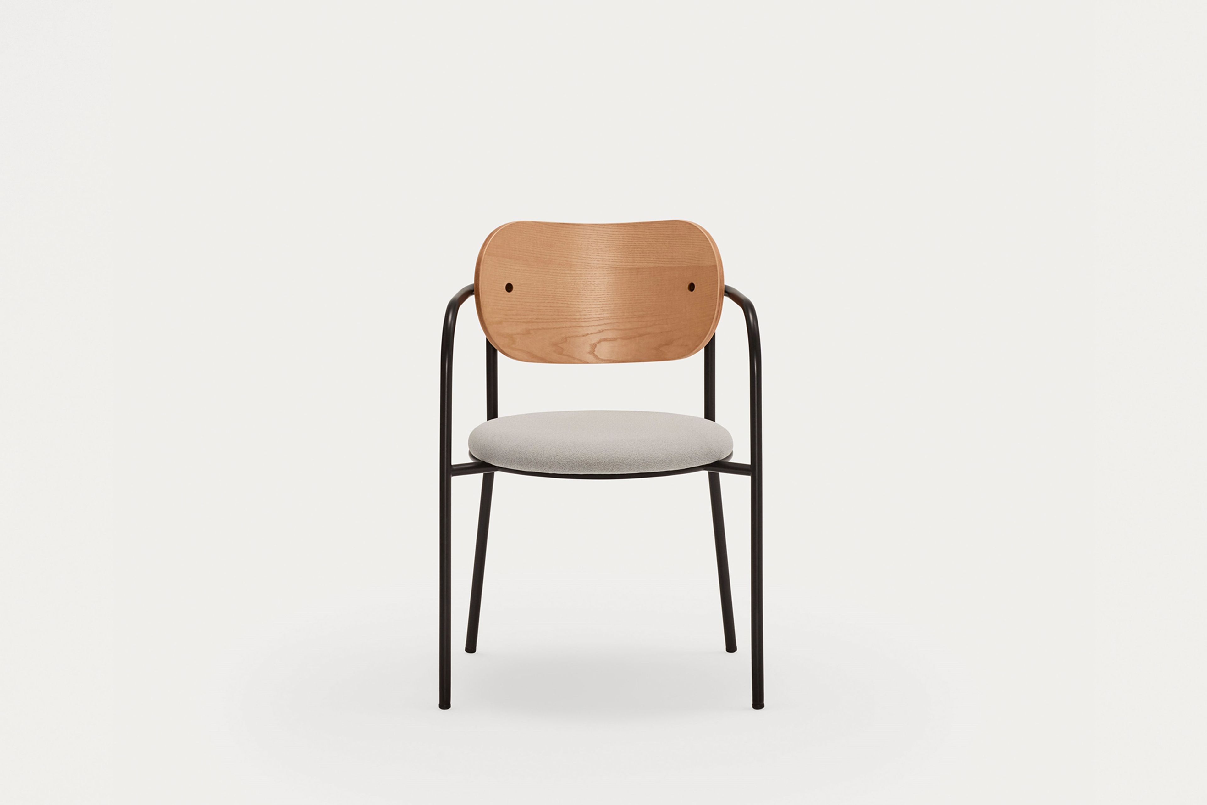 Металлический стул с мягким сиденьем TEULAT Eclipse ARCH-00024919