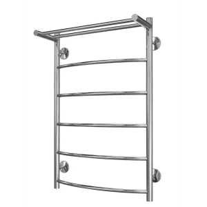 Полотенцесушитель водяной с полкой Вармо Сатурн П6 60x50 см 3/4" нержавеющая сталь