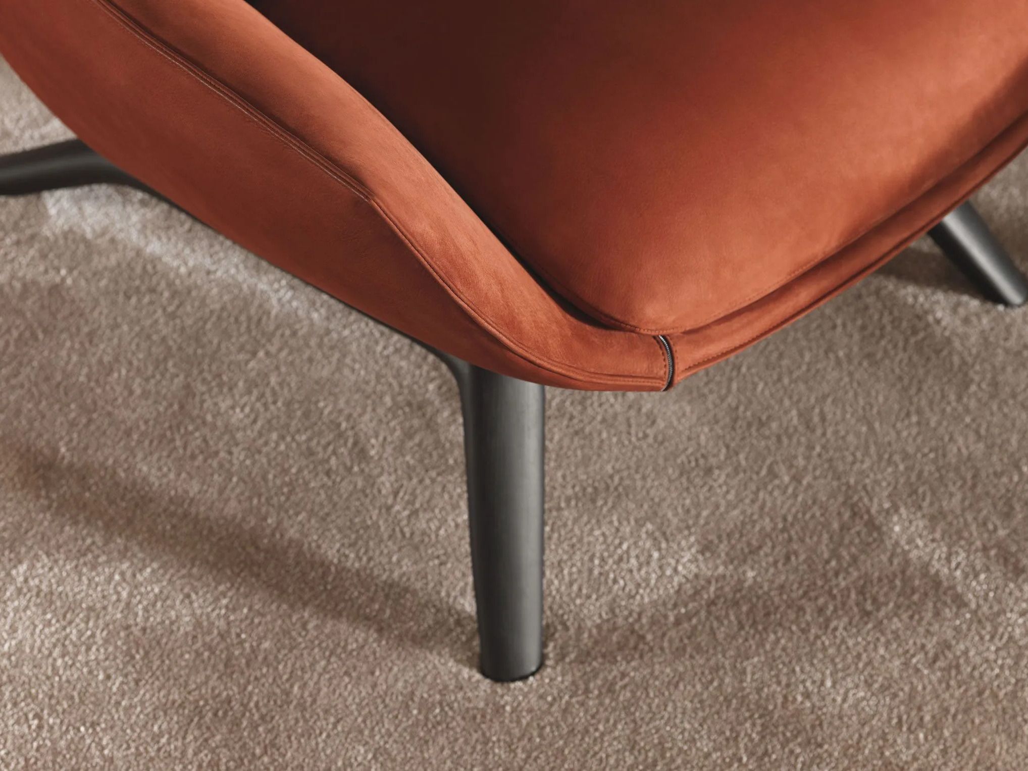 Бархатное кресло с подлокотниками MisuraEmme ERMES ARCH-00092087 - Вид №3