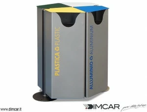 DIMCAR Подземный металлический контейнер с крышкой для раздельного сбора мусора  434