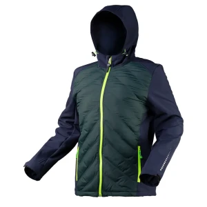 Куртка Neo Tools Premium Softshell темно-синяя/зеленая размер XXL рост 190