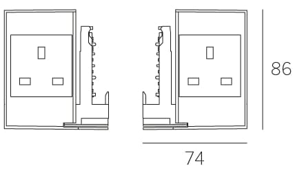 Электрическая розетка для гусеничной системы Letroh NODO FURNITURE ARCH-00137549 - Вид №21