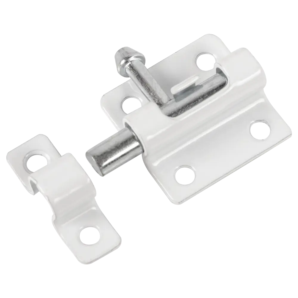 Шпингалет Ajax ЗТ-4 сталь цвет белый STLM-2134178 - Вид №1