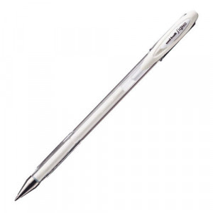 444553 Гелевая ручка "UM-120AC", 0,7 мм, белая Uni