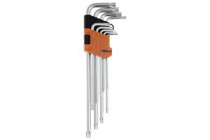 15909896 Набор ключей Г-образных TORX с отверстием TH10-TH50 9 предметов AV-369309 AV Steel