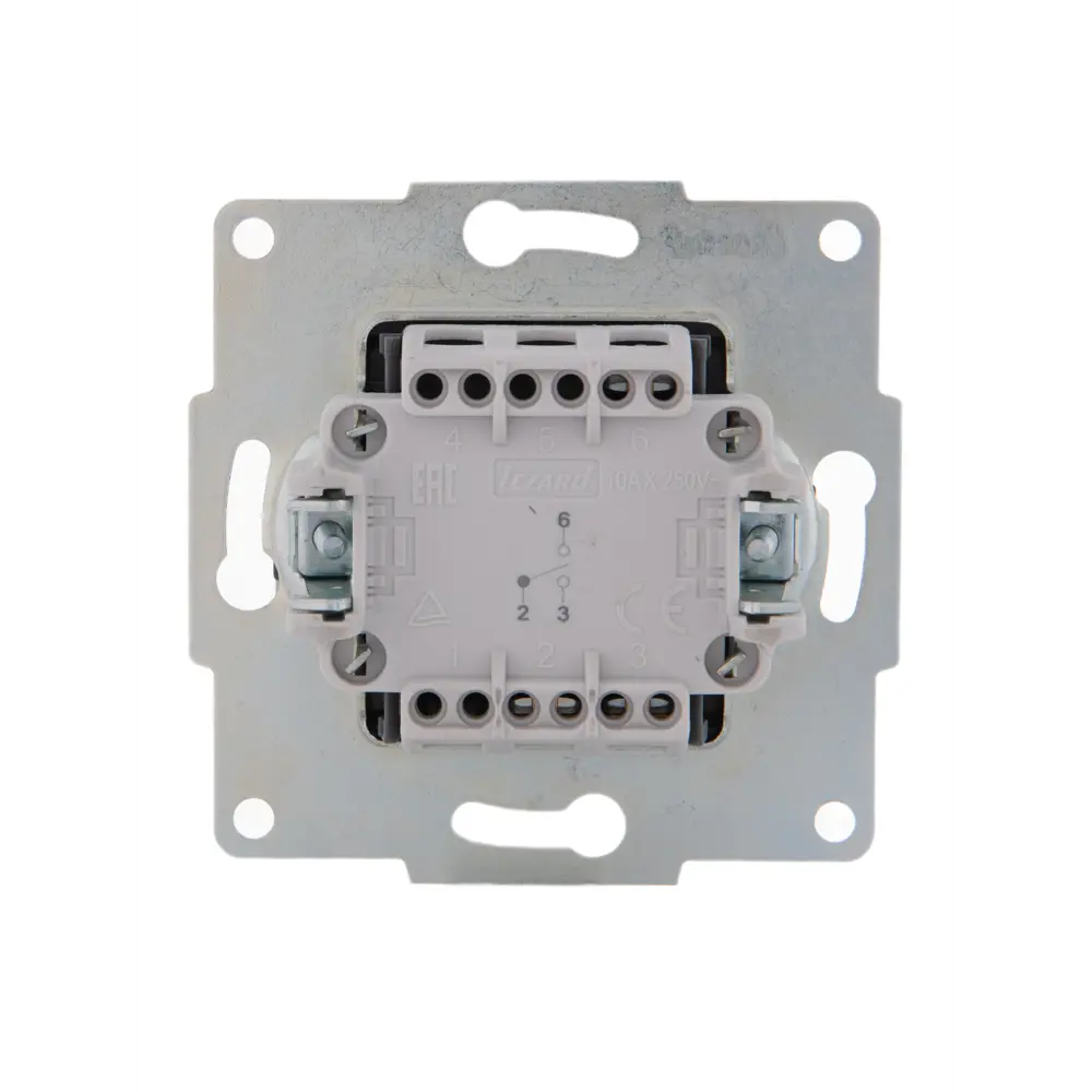 Выключатель проходной Lezard Karina цвет белый STLM-2090471 - Вид №2