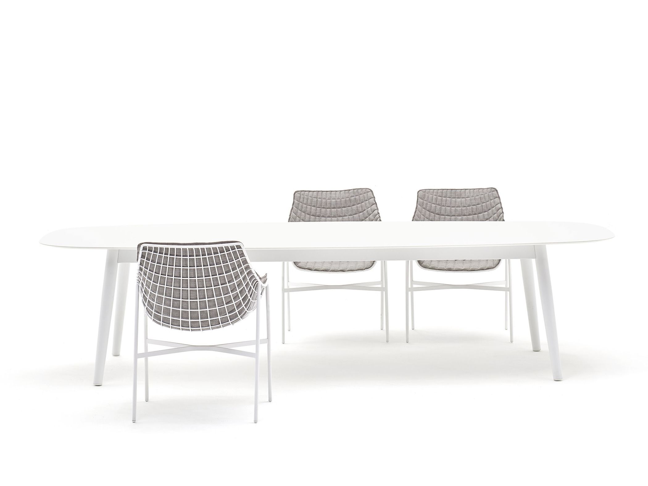 Алюминиевый овальный садовый стол с порошковым покрытием Varaschin эллипс ARCH-00002965 - Вид №4