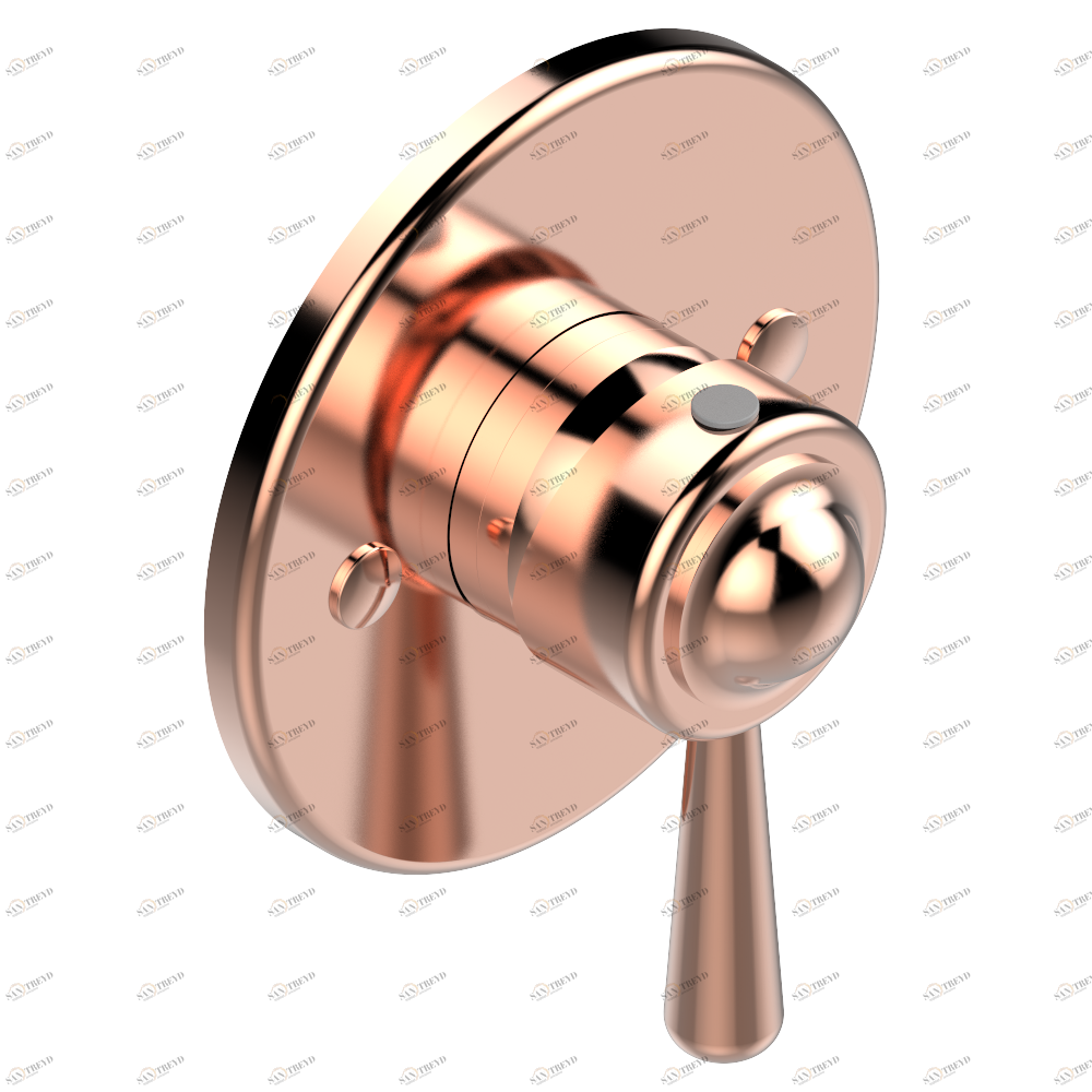 G7A-6540B Внешняя часть смесителя для душа однорычажного встраиваемого в стену 06540 Thg-paris Beaubourg Розовое золото G7A 6540B CAT.F