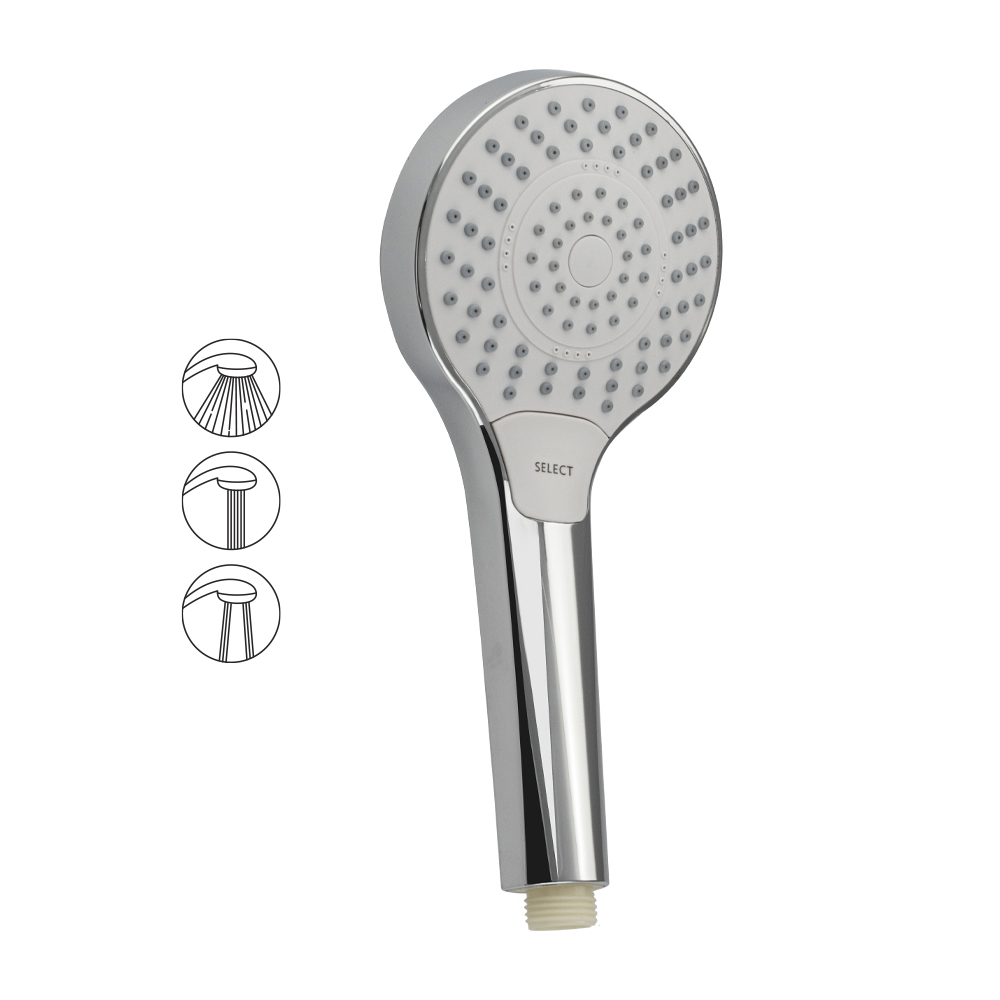 GFmark - Лейка душевая, массажная, с кнопочным переключением, 3 режима, код: 6018 