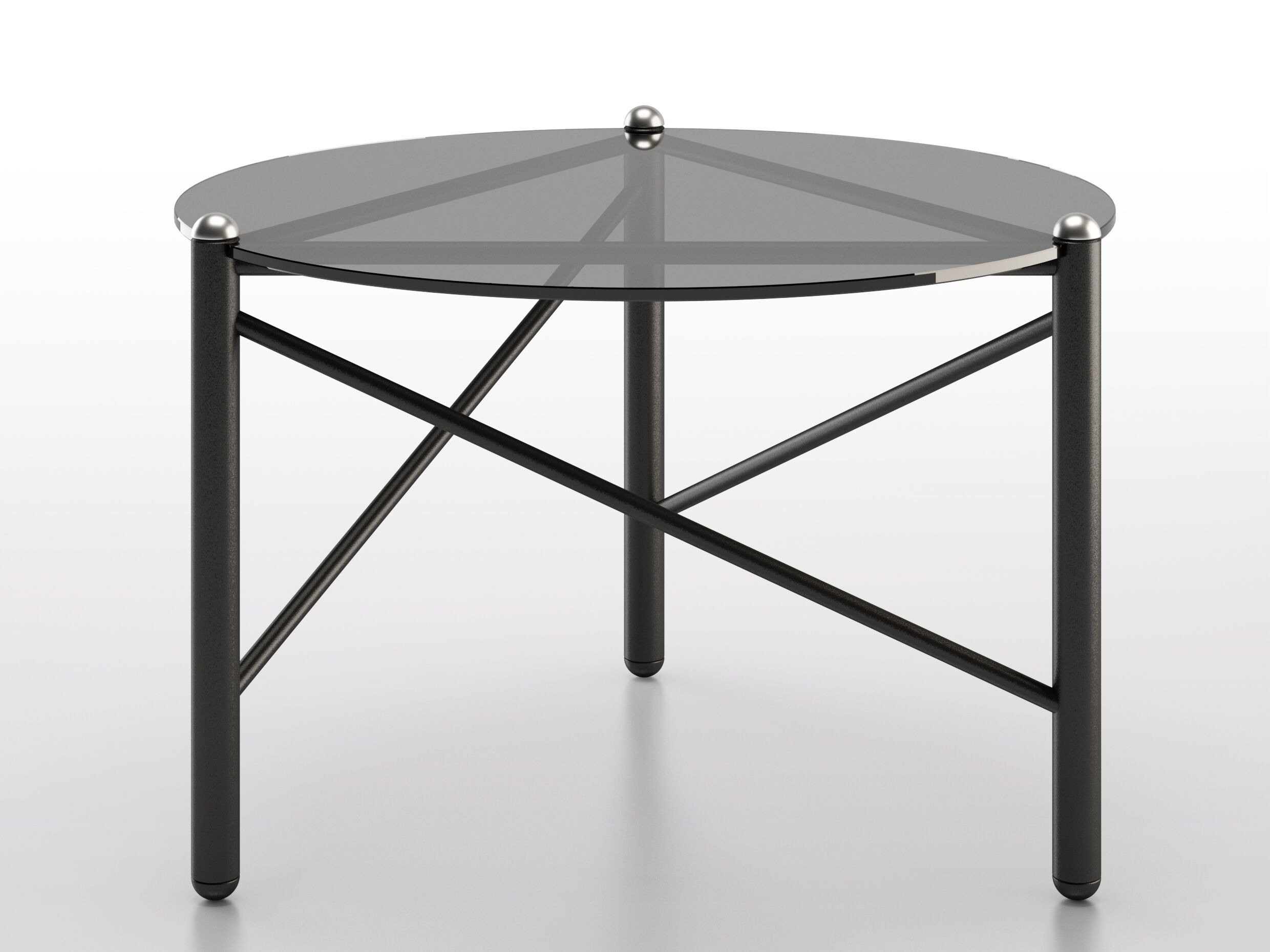 Круглый Хрустальный журнальный столик BBB VITRUVIO ARCH-00123926 - Вид №2