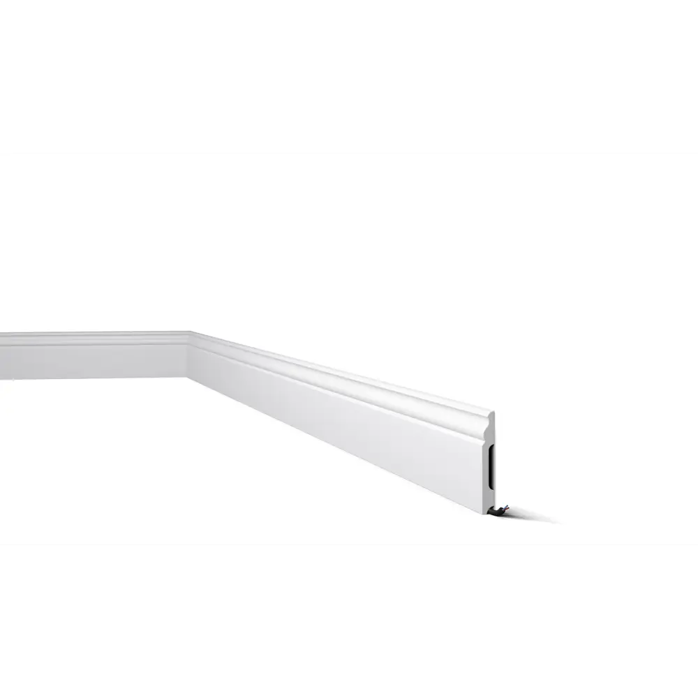 Плинтус настенно-потолочный DECOFLAIR LM100-RU белый с кабель-каналом 89426284 STLM-1571869