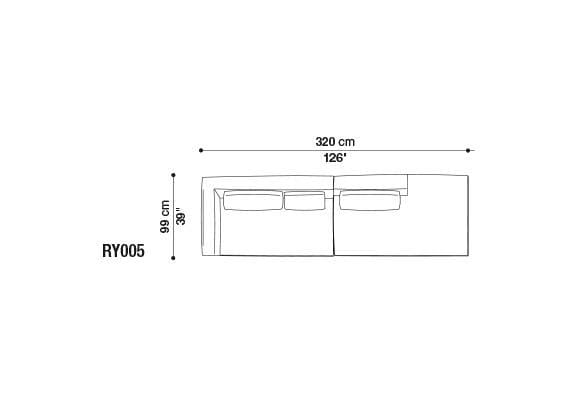Угловой диван из ткани B&B Italia ARCH-00050600 - Вид №28