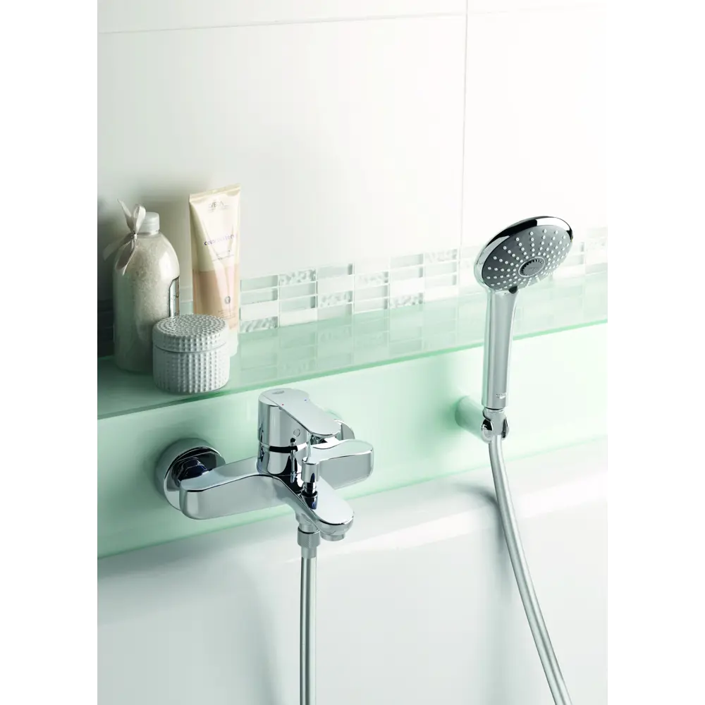 Смеситель для ванны Grohe Wave Cosmopolitan однорычажный латунь цвет хром STLM-2022430 - Вид №2