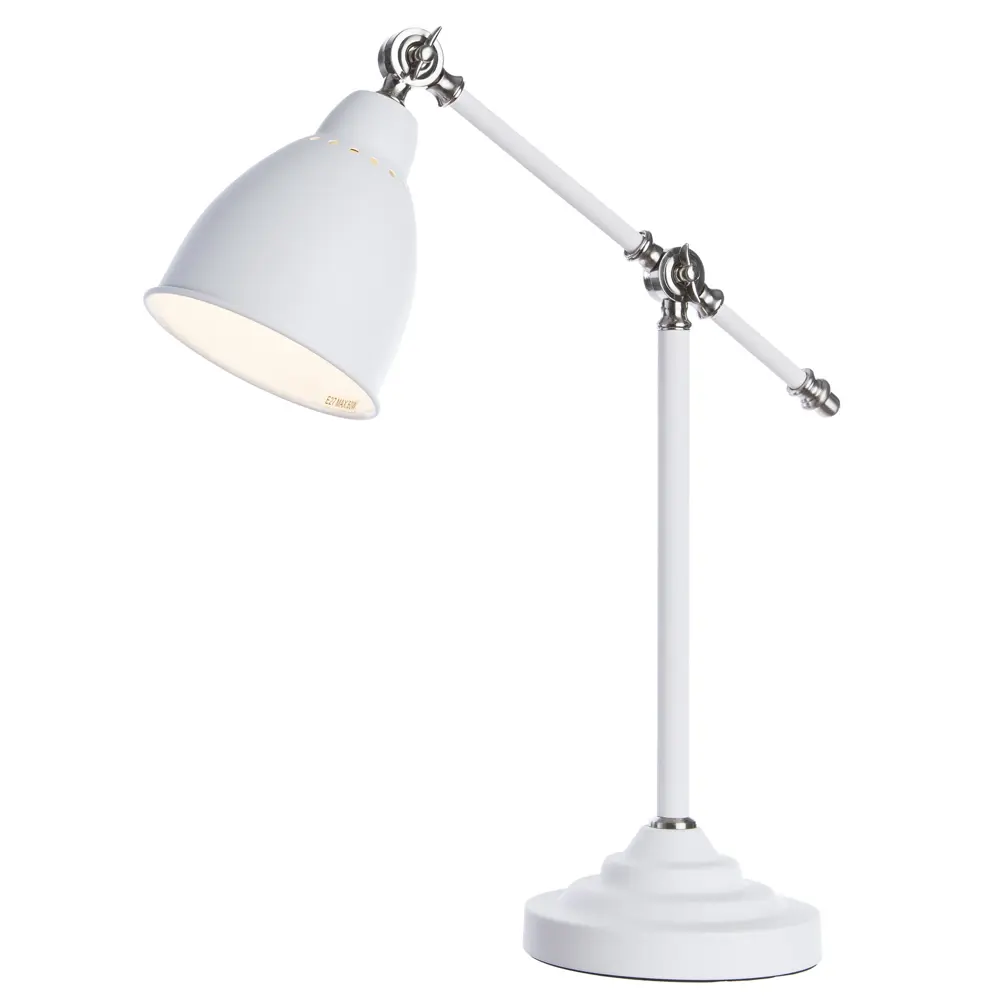 Настольная лампа Braccio 1xE27x60 Вт, цвет белый матовый Arte Lamp STLM-2049230 - Вид №1