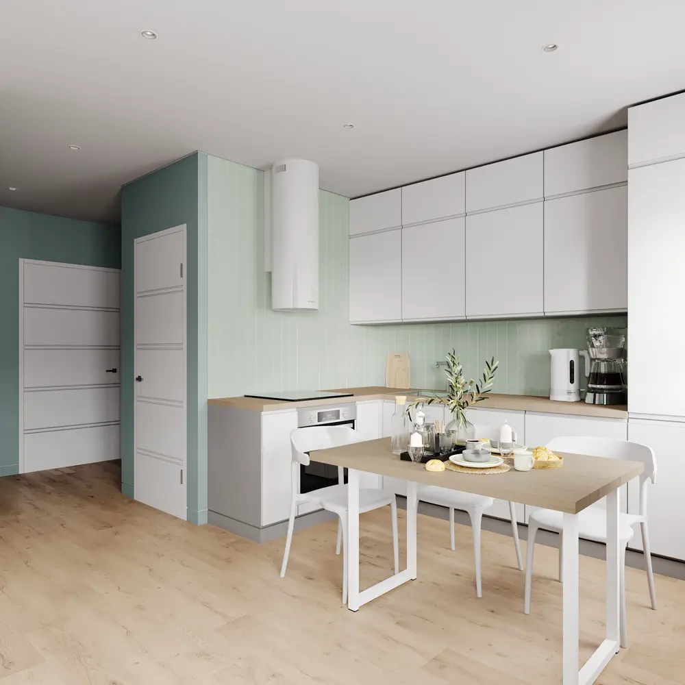 Фасад кухонного шкафа Токио 14.7x76.5 см KONSENSA ЛДСП цвет белый STLM-2183517 - Вид №5