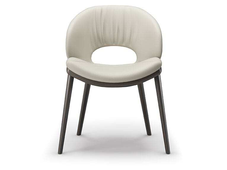 Кожаный мягкий стул с деревянной основой Cattelan italia Миранда ARCH-00145637 - Вид №2