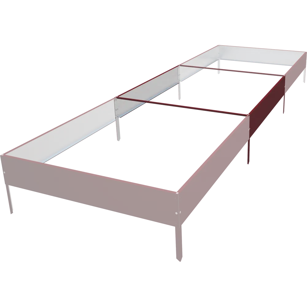 Удлинитель грядки 100x100 см оцинкованный вишневый Santreyd STLM-2195008