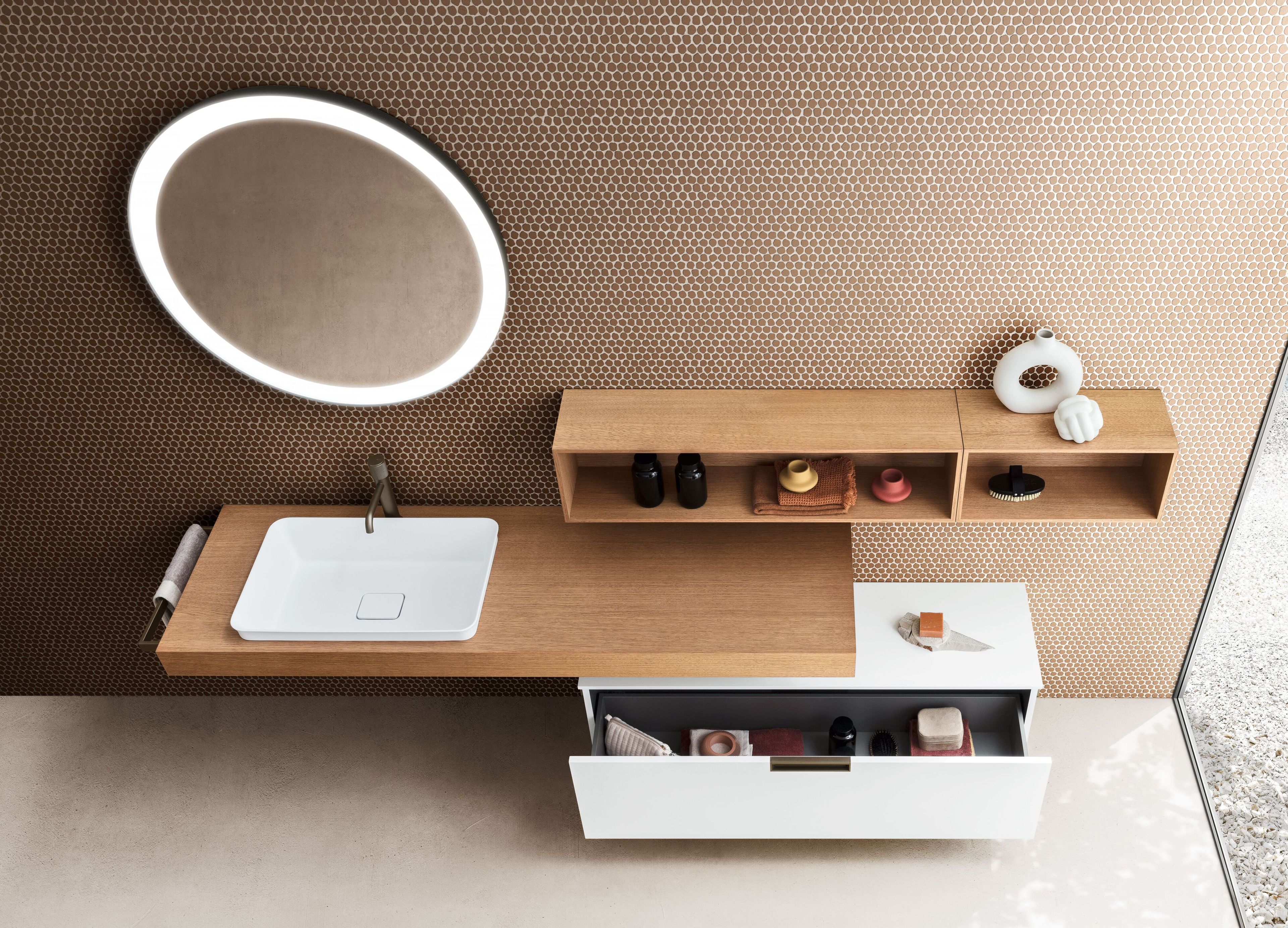 Подвесной умывальник из гидро-масляного шпона ARBLU Dress System ARCH-00061311 - Вид №1