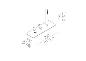 Набор из нержавеющей стали с ручным душем Agape SQUARE ARCH-00136309 - Вид №4