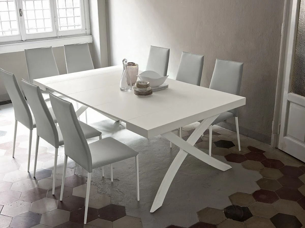 Выдвижная консоль из стали и дерева Bontempi Casa художественный ARCH-00037905 - Вид №3