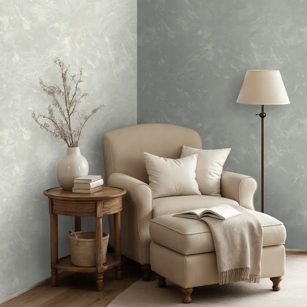 Флизелиновые обои Ornamy Calacatta темно-серые с рельефной фактурой 89433799 STLM-1564624 - Вид №4