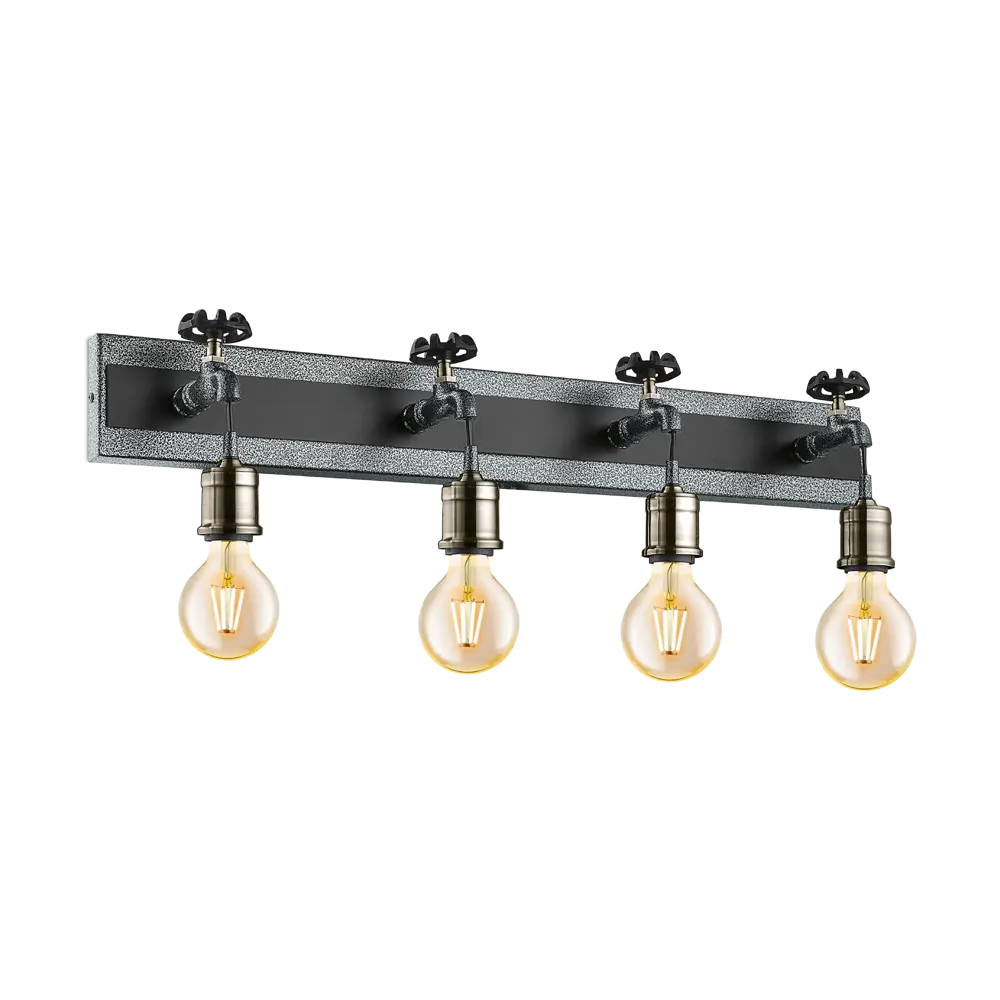 Бра Eglo «Сoldcliff» 4 лампы, цвет чёрный/сталь STLM-2092447