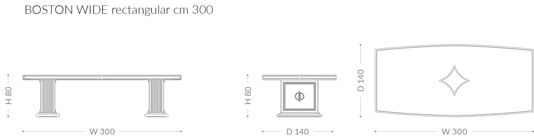Прямоугольный стол для гостиной из черного дерева BRUNO ZAMPA ARCH-00059829 - Вид №3