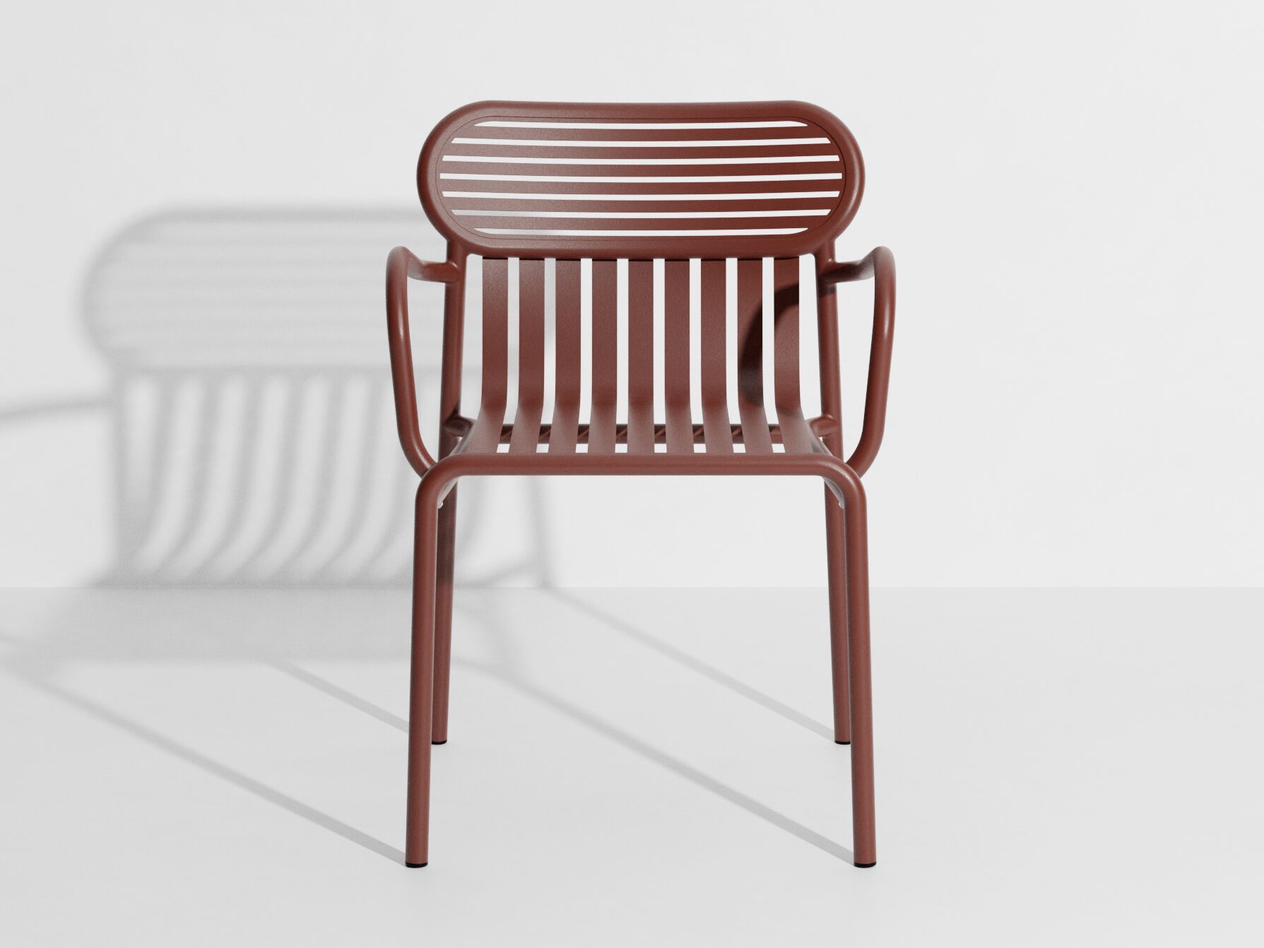 Алюминиевый штабелируемый стул с порошковым покрытием с подлокотниками Petite Friture выходные ARCH-00096326 - Вид №23