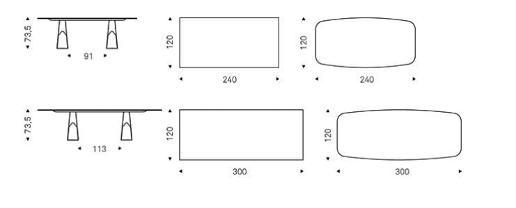 Стальной и хрустальный бочковый стол Cattelan italia MAD MAX CRYSTALART ARCH-00146157 - Вид №4