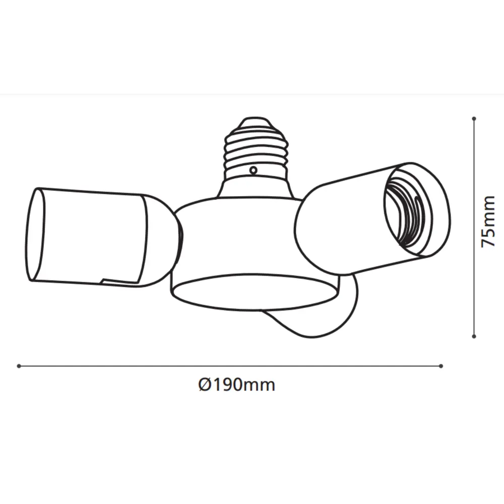 Разветвитель Eglo Rueda 3хE27х20 Вт цвет белый STLM-2209985 - Вид №6