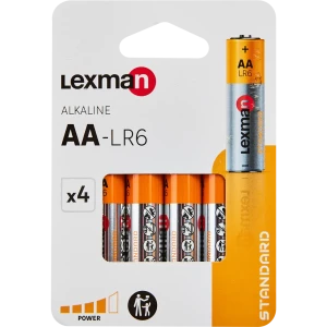 85413560 Батарейка алкалиновая Lexman АА 4 шт. STLM-1508874