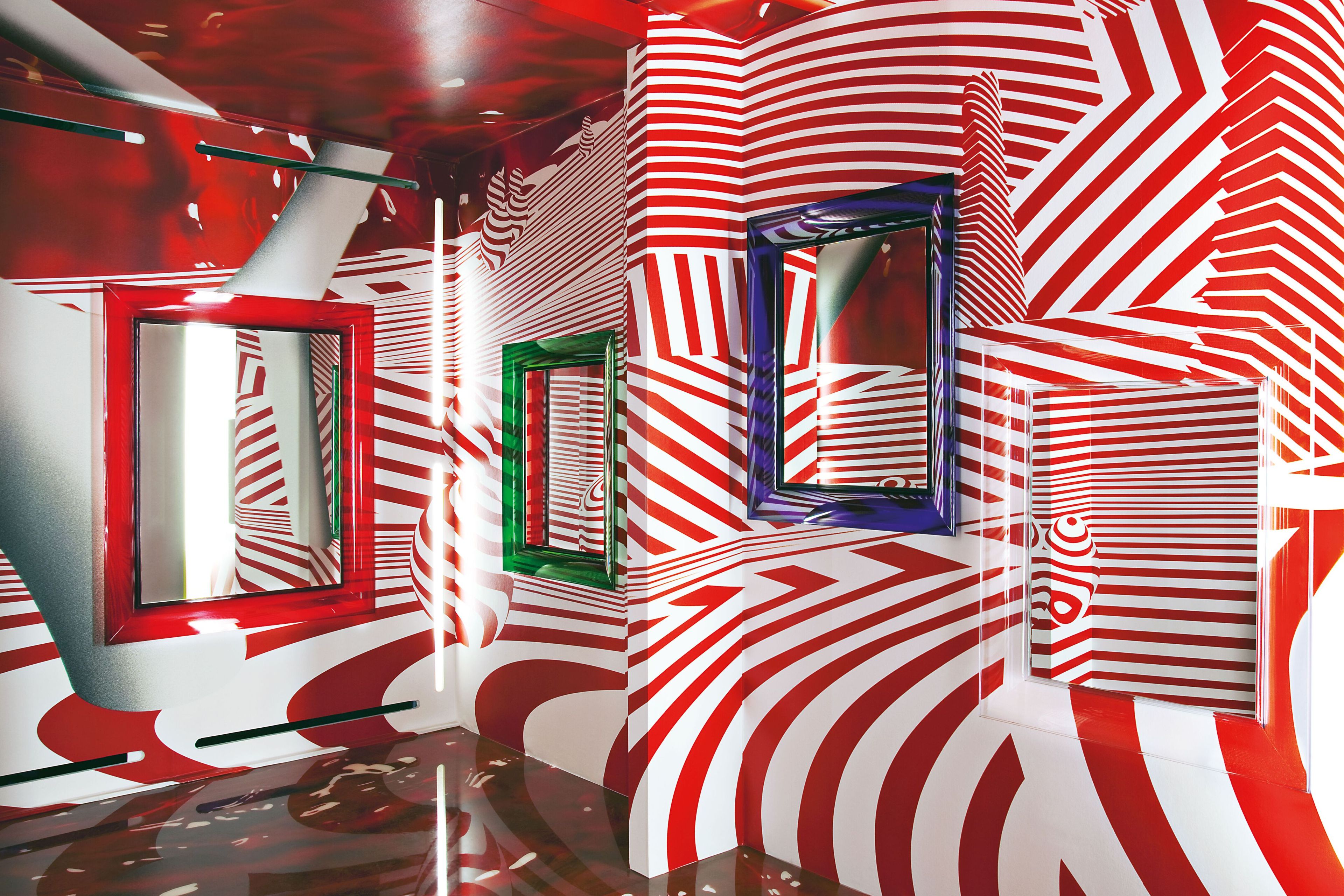 Прямоугольное настенное зеркало PMMA с рамкой Kartell FRANÇOIS GHOST ARCH-00031982 - Вид №6