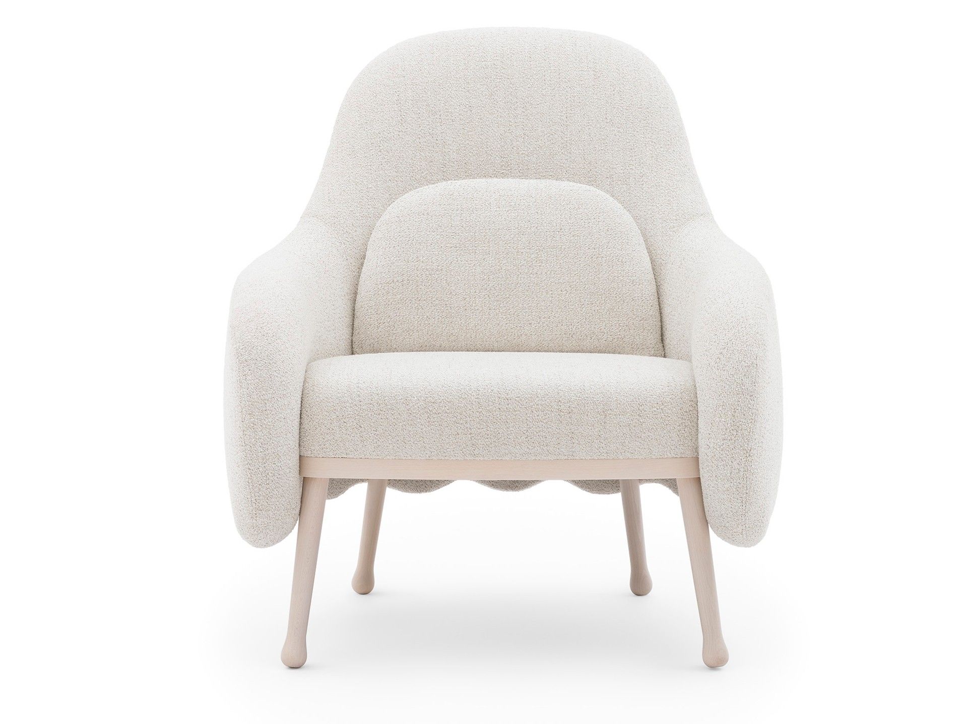 Кресло Bergère из ясеня с подлокотниками Billiani ARCH-00012658