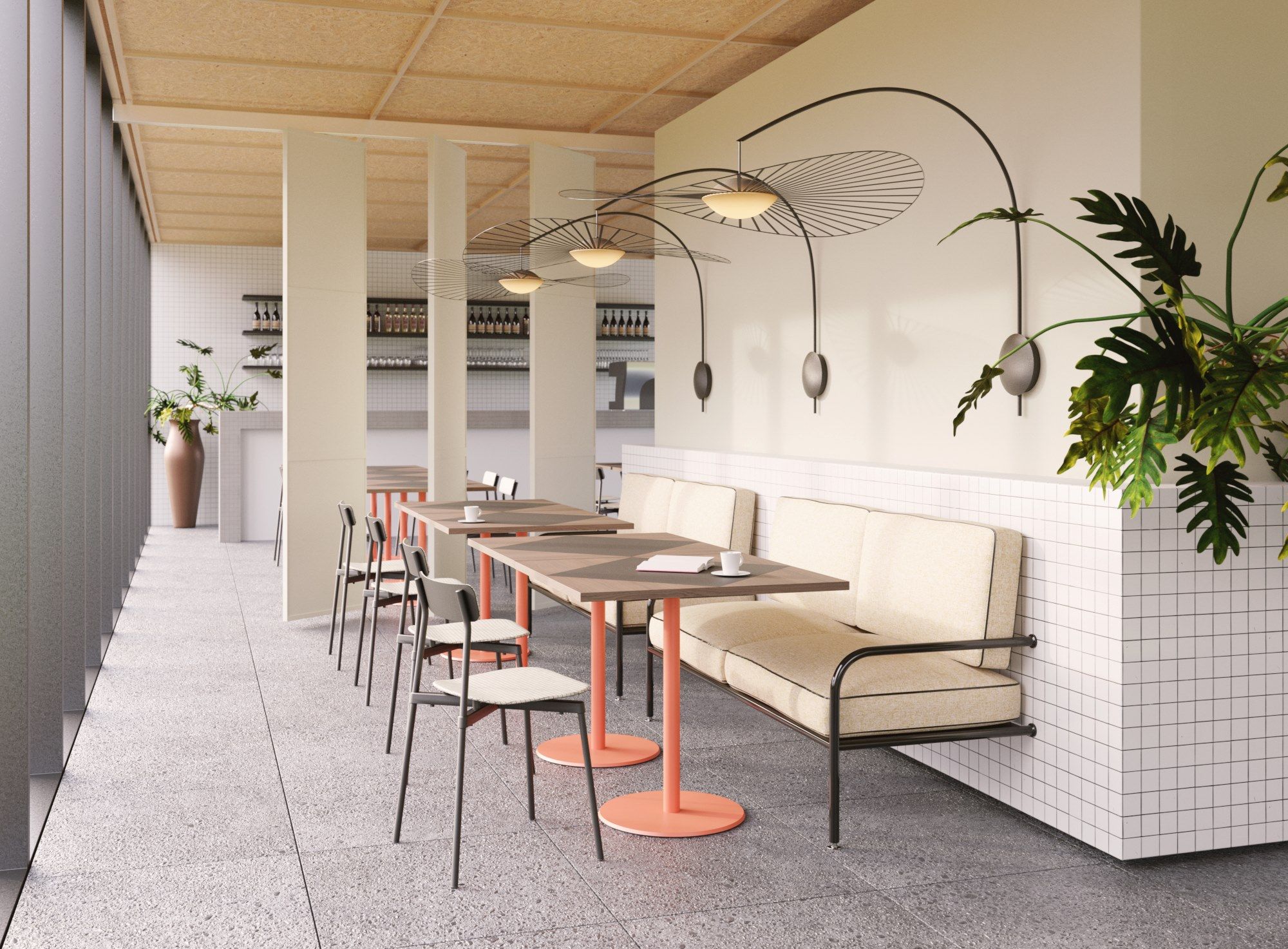 Светодиодный настенный светильник из стекловолокна с фиксированным кронштейном Petite Friture Vertigo Nova ARCH-00092855 - Вид №2