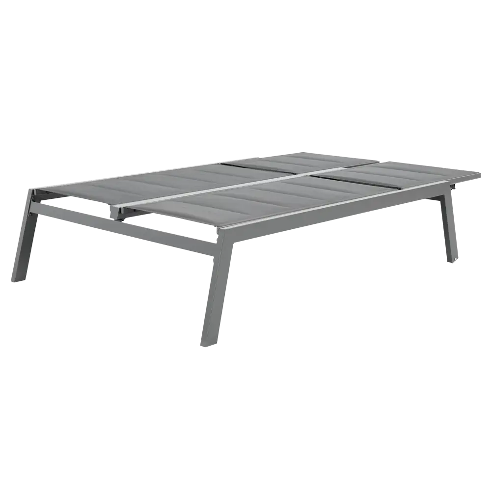 Шезлонг Naterial Isboa 128x43x203 см алюминий/полиэстер серый STLM-2043302 - Вид №2