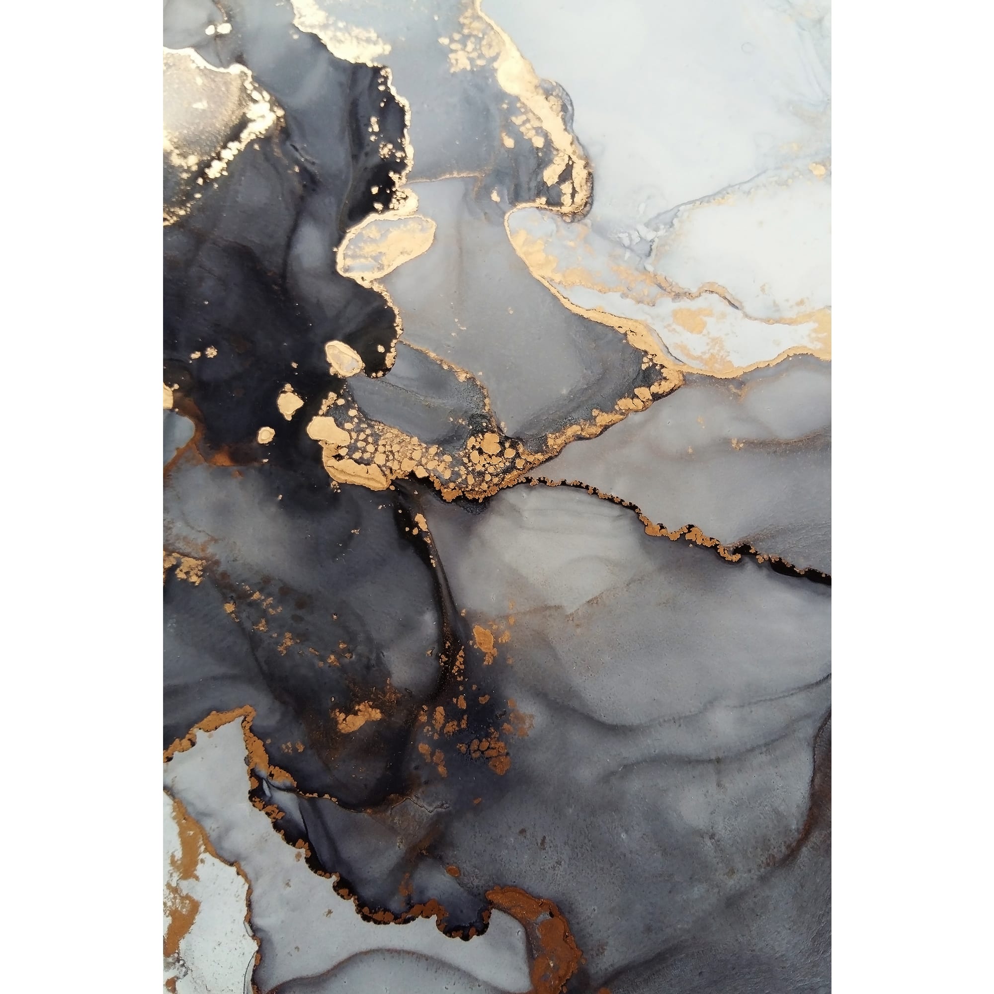 82977337 Картина на стекле «Белый акрил 3» 40x60 см Santreyd 