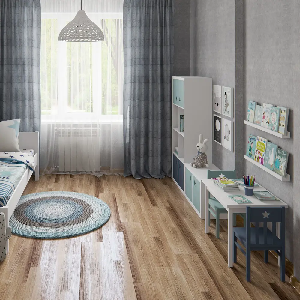 Паркетная доска трёхполосная «Дуб Вилла ВК» лак 1.58 м2 Santreyd STLM-2123144 - Вид №1