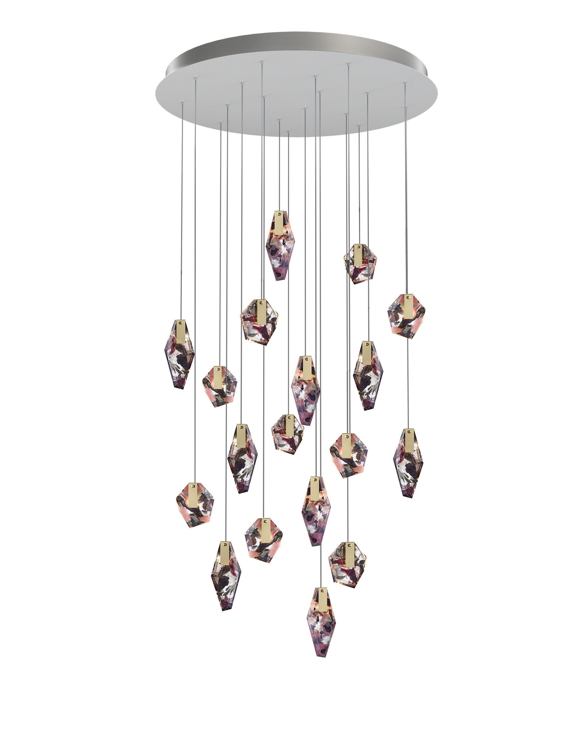 Стеклянная светодиодная люстра bomma Фрагменты ARCH-00002761 - Вид №1