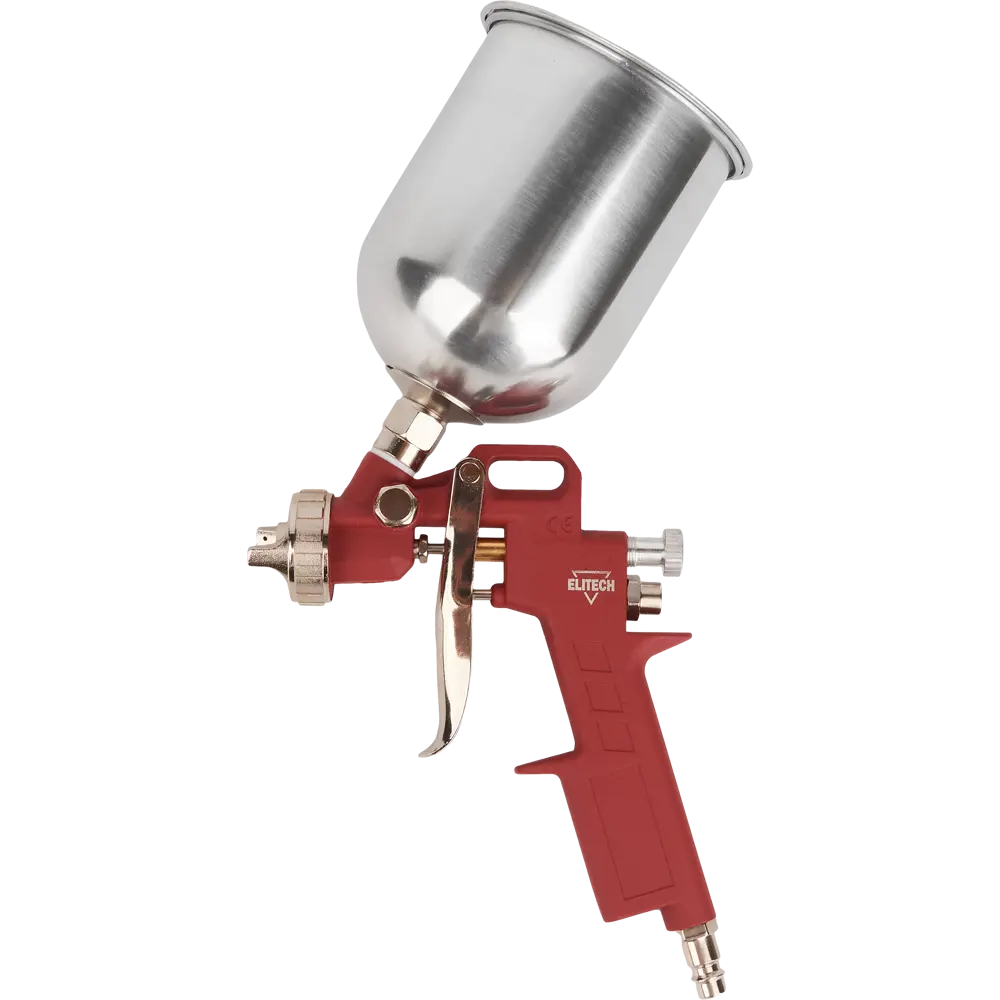 Пневматический краскораспылитель Elitech с металлическим бачком 84552392 STLM-0051859 - Вид №1
