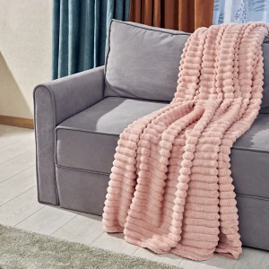 Плед Agata 150x200 см жаккард цвет бежевый