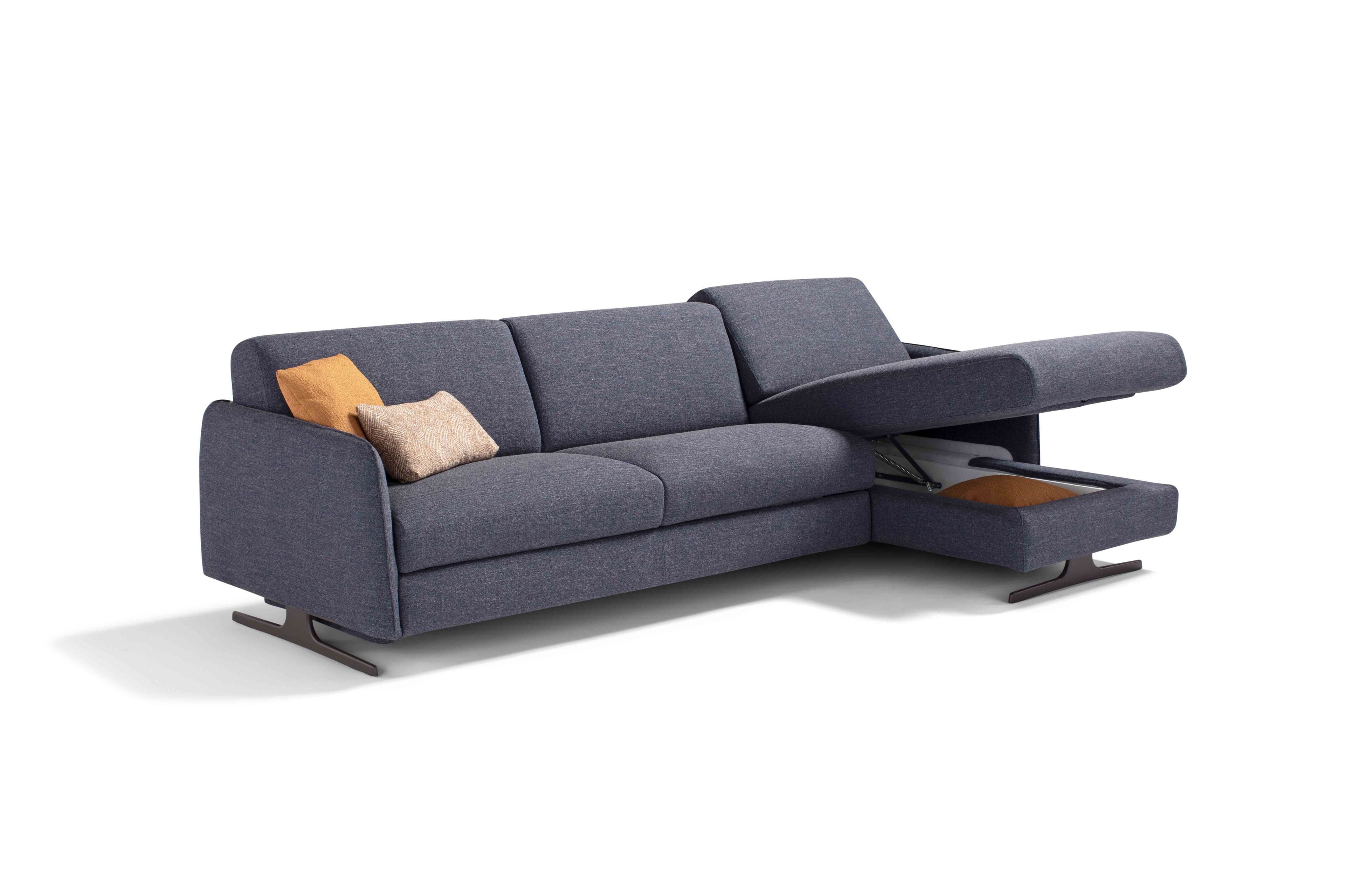 Двуспальный диван-кровать из ткани с полуостровом Dienne Salotti Views II ARCH-00088884 - Вид №1