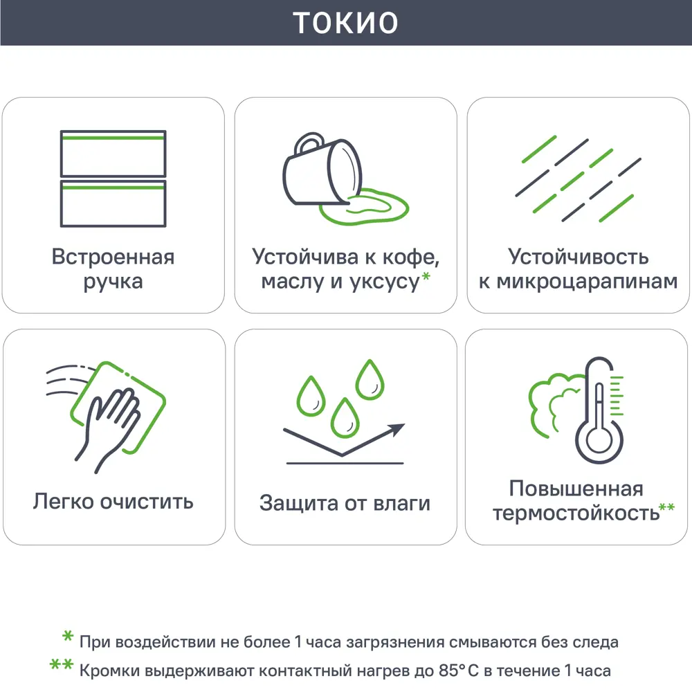 Фасад кухонного шкафа Токио 39.7x76.5 см KONSENSA ЛДСП цвет темное дерево Токио темное дерево STLM-2151665 - Вид №4