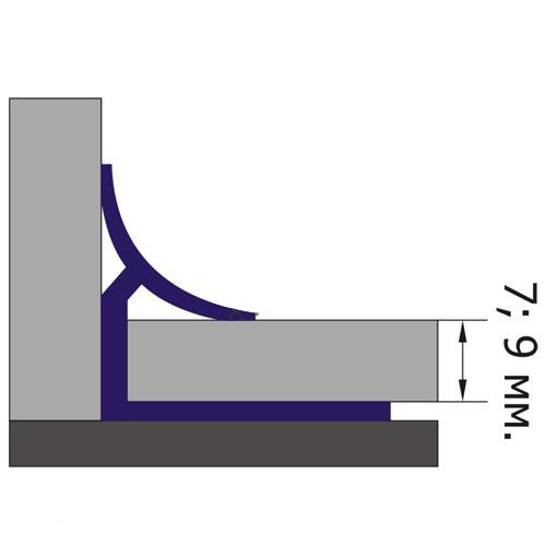 Уголок 07R темно-коричневый 9 мм вн Santreyd 254844 - Вид №1