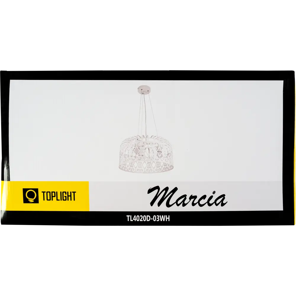 Светильник Marcia 3xE27x60 Вт, 40 см, цвет белый Toplight STLM-2045027 - Вид №4