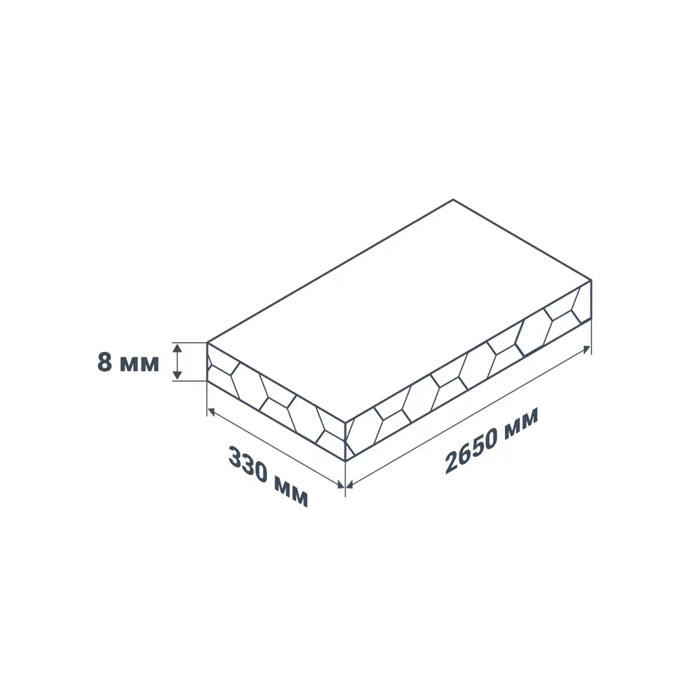 Комплект стеновых панелей ПВХ Санни 2650x330x8 мм 2.62 м² 3 шт. 83341069 STLM-2166194 Santreyd  - Вид №3