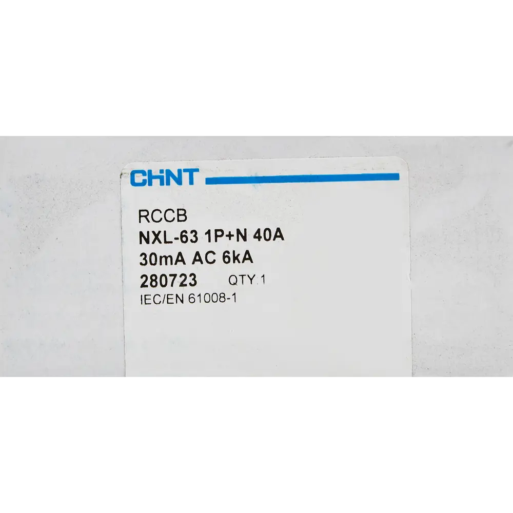 УЗО CHINT NXB-63S 2P 40 A 30 мА 6 кА AC STLM-2006184 - Вид №5